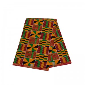 Ankara Fabric African Print Kente Fabric  Comfortable Cotton Sewing DIY Party Dress 24FS1380-A/B/C