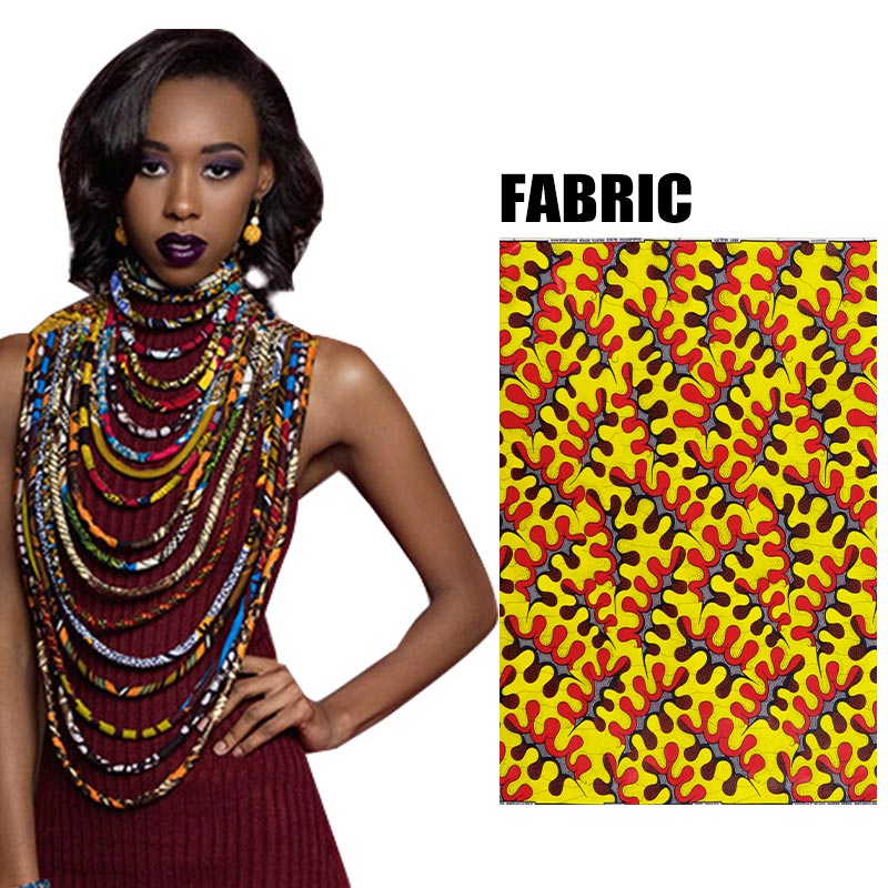 Cheapest Price Ladies Leather Handbags South Africa - 2021 Ankara Beautiful Multi Strand Necklace Long Exotic Jewelry Anfrica Handmade Necklaces WYB181 – AFRICLIFE