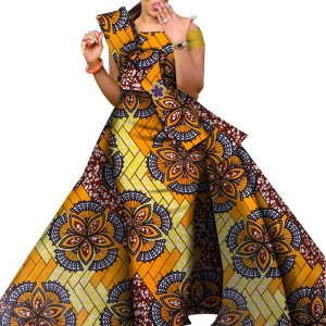 African Dresses Women Danshiki Traditional Skirt Fashion for 100% Cotton Wedding Dresses WY4630