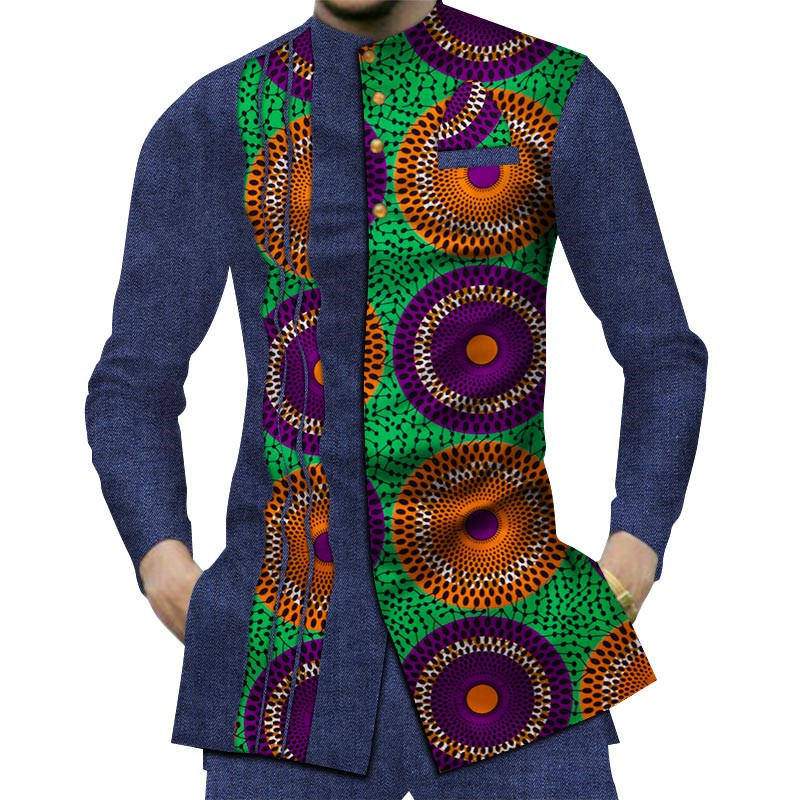 African Mens Clothing Dashiki Print Shirt WYN380 Featured Image
