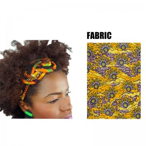 African Printed Wax Headbands For Women Colorful Hair Sticks Hairbands WYS02