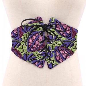 African Print Waist Corset Belt for Women Gift Lace-Up Belts SP039