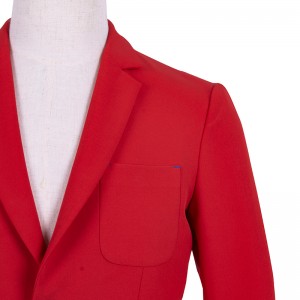Aficlife Red Casual Men’s Pocket Suit for any occasion YFN90-E