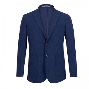 Short Lead Time for Striped Suit - Aficlife Navy Blue Casual Men’s Pocket Suit for V-neck YFN90-B – AFRICLIFE