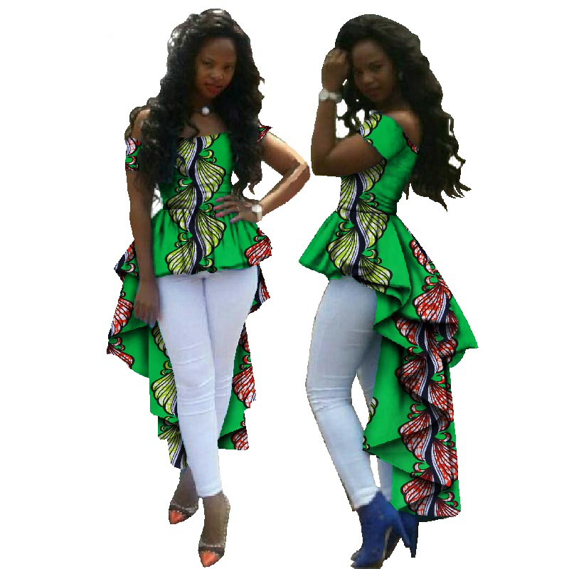 Top African Clothes Print Dresses for Women Dashiki Robes Pour WY615 Featured Image