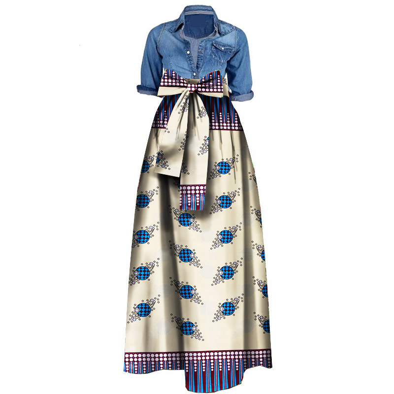 Woman Long Maxi Skirt For Women African Dashiki For Women Natural WY1036 Featured Image