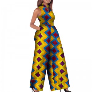African Print Ladies Jumpsuits Rompers WY2244