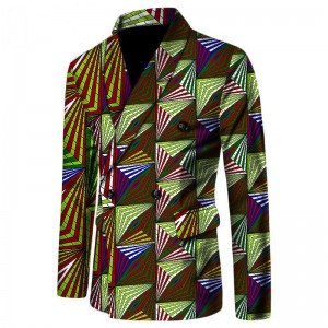 African Men Clothing Fancy Blazer for Long Sleeve Coat African Print Slim Fit Suit Blazer Male Men WYN190