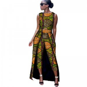 Fashion Africa Cotton Print Romper African Jumpsuit For Women Dashiki Fitness Jumpsuit WYD8