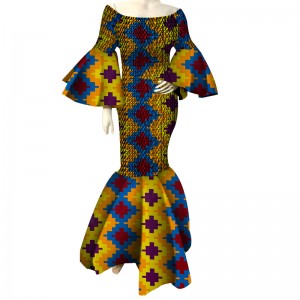 African Dresses for Women Bazin Riche African Ankara Clothing WY4303