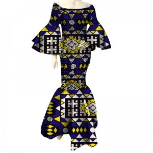 African Dresses for Women Bazin Riche African Ankara Clothing WY4303