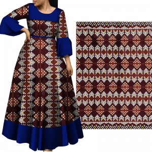 Cotton Ankara African Print Batik Wax Fabric for Wedding Dress Crafts Material 24FS1418