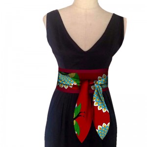 African Print Ankara Peplum Belt  For Women Button Skirts Gift Handmade WYB268
