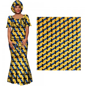 African Fabric Veritable Wax Prints for Polyester Soft Pagne Nigeria Ankara Printed FP6392