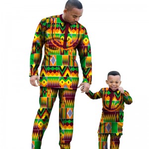 Nigerian Clothes Dashiki Suit African Parent-child Clothing for Wyq340