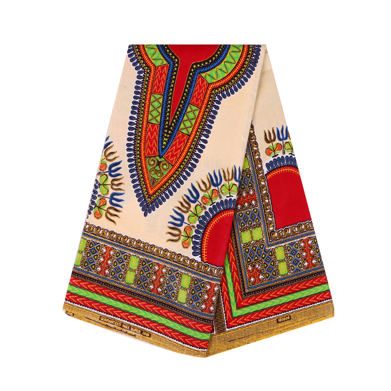 Kent Floral Java Dashiki African Fabric Wholesale Ankara Cotton Sewing Moroccan Men Dress Summer Ladies Dress Set 24FJ2012
