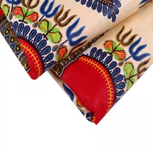 Kent Floral Java Dashiki African Fabric Wholesale Ankara Cotton Sewing Moroccan Men Dress Summer Ladies Dress Set 24FJ2012
