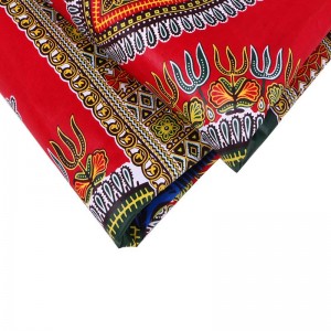Veritable african super java wax print fabric dutch wax block prints Top sales item Red&Black colors 24FJ2014