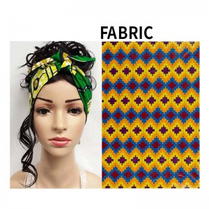 OEM/ODM Manufacturer Ankara Bags Designs - African Headties Sego Gele Head Tie For Women African Cotton Wax Print Ankara Handmade Accessories Versatile Hair Tie WYX04 – AFRICLIFE