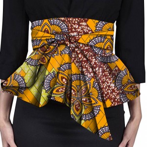 African Lady High Waist Asymmetrical Waist Wrap Belt SP108