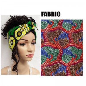 African Headties Sego Gele Head Tie For Women African Cotton Wax Print Ankara Handmade Accessories Versatile Hair Tie WYX04