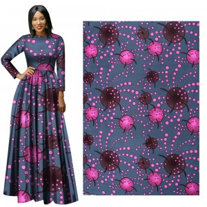 Ankara African Polyester Wax Prints Fabric for Party Dress FP6146