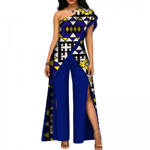 Women Sexy Off Shoulder Jumpsuit Dashiki Clothing For WY2373
