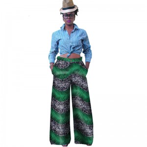 Women Pants Mid-Waist Zipper Pants african clothes for women Casual Trousers clothing wy1029