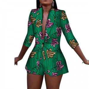 Women Suit and Short Pants Sets for African Clothes WY3492