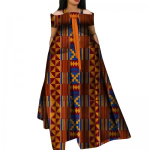 Women Fashion Robe Long Dress Print Dashiki Party African Clothes WY5271