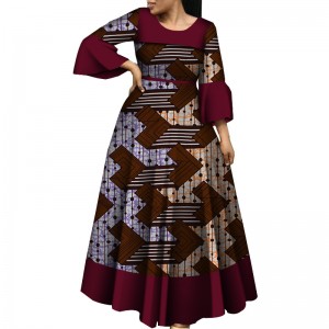 Long Sleeve Women Party Wedding Dashiki African Lady Clothing WY5600