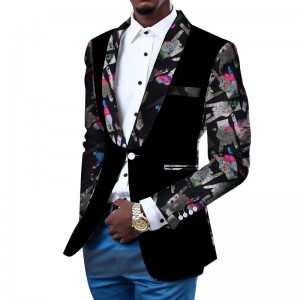 Men Blazer Fancy Blazers Suit African Dashiki Ankara Men Suit  for WYN145