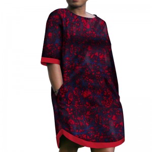 African Print Clothing Lowest Price African Short Dresses for Women Casual Plus size Top WY5541