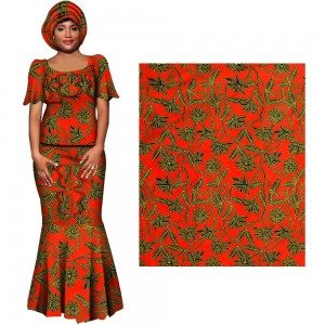 African Fabric Wax Prints Polyester Guaranteed Nigeria Ankara Printed 6 Yard FP6386