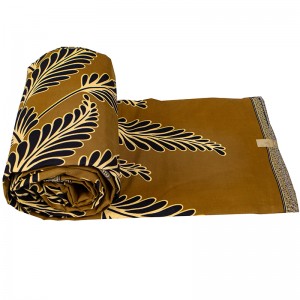 Floral Pattern Wax African Fabric for Yellow Ankara Polyester Batik DIY Dress FP6419