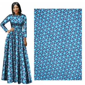 Blessing High Quality African Print Fabric For Dresses Wholesale Ankara Polyester Cloth FP6197