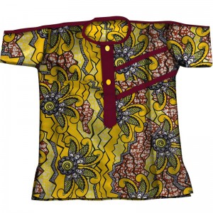 New Boy’s Shirts Tops African Ankara Shirt 100% Cotton Shirt For Kids African Clothes WYT437