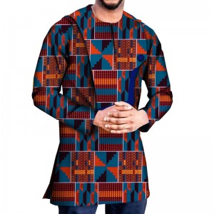 2021 African Dashiki Men Shirt for Long Sleeve Shirt Cotton Tops African Clothes WYN1222