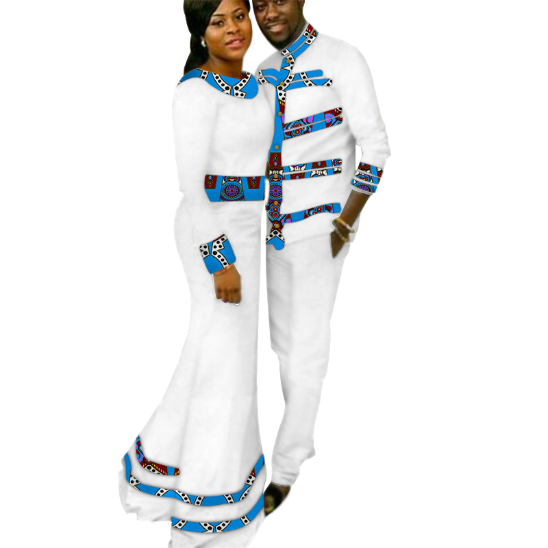 Manufacturer for Traditional Dresses For Ladies 2021 South Africa - Sweet Lovers Matching Couples Clothes Gift Valentine’ day Long Sleeve Women Maxi Dresses and Mens Shirt Set Plus Size WYQ1...