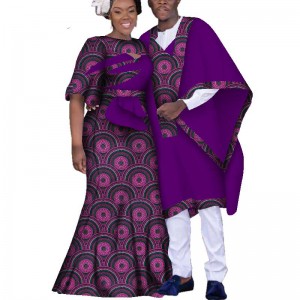 Wholesale African Fashion Wear - Dashiki African Couple Clothing for Men Robe and Women Party Dress  WYQ151 – AFRICLIFE