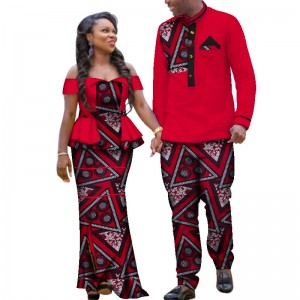 Couple Wear African Clothes Plus Size Suits Bottom Price Men and Women Fashion Bazin Riche WYQ113