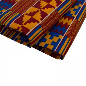 African 100% Cotton Holland Real Wax Fabric for Ankara Print Fabric 6 Yards 24FS1244
