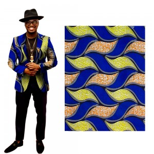 African Polyester Wax Prints Fabric for Ankara dashiki Cloth DIY Party Dress FP6403