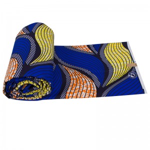 African Polyester Wax Prints Fabric for Ankara dashiki Cloth DIY Party Dress FP6403