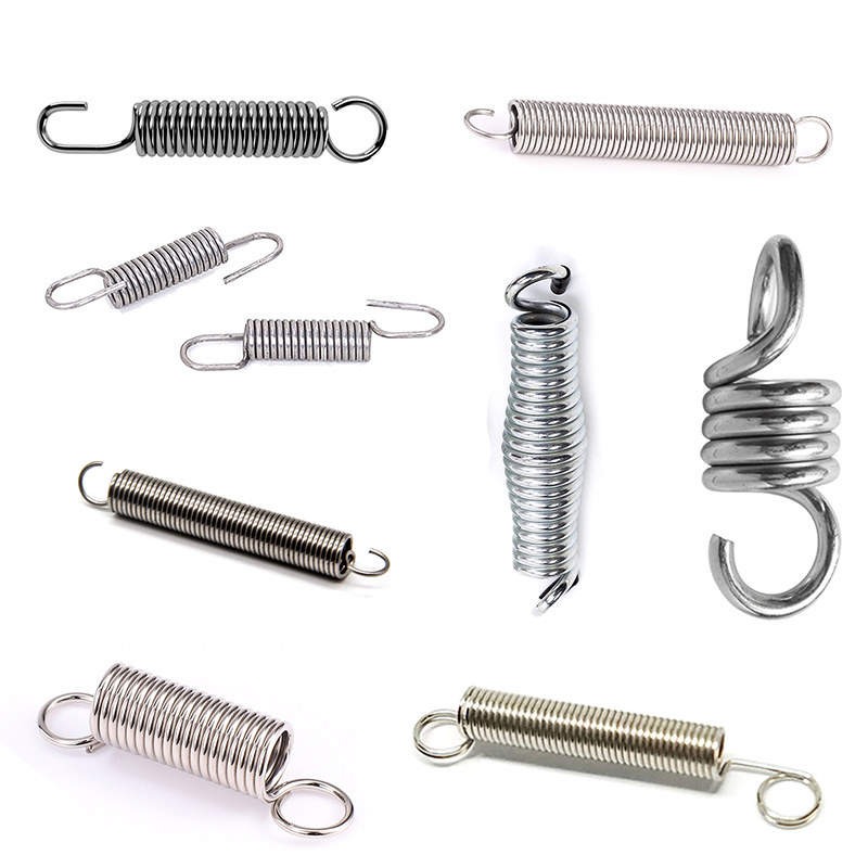 Custom steel extension springs with required different loops Featured Image