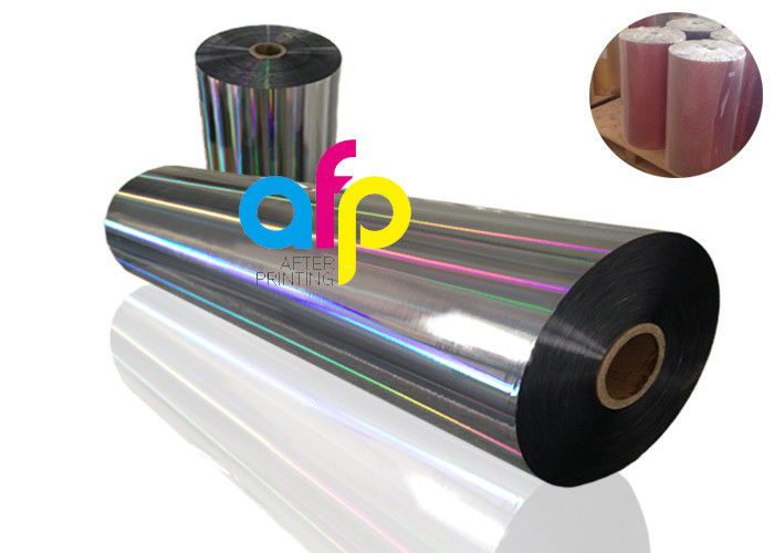 Reasonable price Polyethylene Stretch Film - 20 Mic PET Dry Holographic Film Roll , Clear Polyester Film With Rainbow Pattern –  After-printing