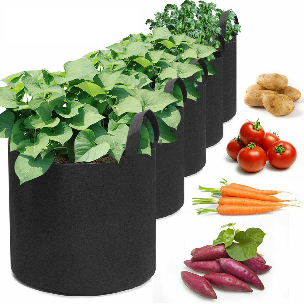 Garden Grow Bags Non-Woven Plant Fabric Pots