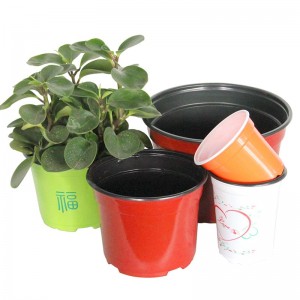 Okrogli plastični lonci za vrtne vrtne rastline