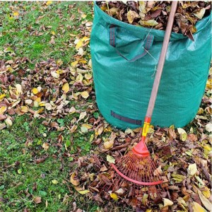 Sacchetti per rifiuti da giardino riutilizzabili con sacchetto per foglie