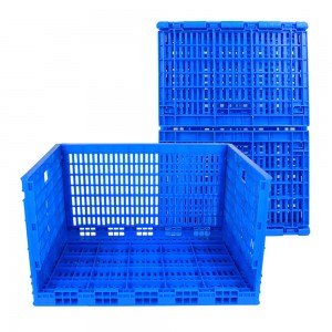 ຕູ້ເກັບຜັກແລະໝາກໄມ້ພລາສຕິກ Vented Crate Foldable Crate